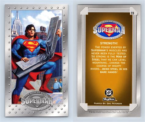 superman man of steel premium card box|superman man of steel platinum.